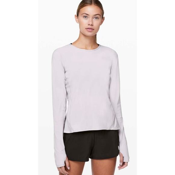 Lululemon Look Ahead Run Long sleeve top Iced Iris - Picture 2 of 8